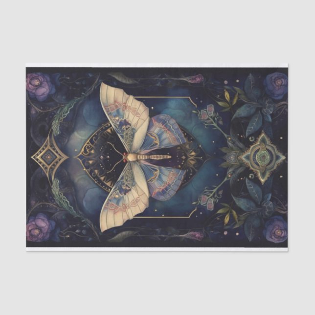 Midnight Moth 2 Tissue Paper (Front)