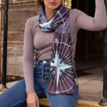 Midnight Nautical Compass Sailing Ships Scarf<br><div class="desc">Artistic design for those engaged in nautical-related business,  love nautical-related sports/activity,  or for a nautical-themed gift for her.</div>