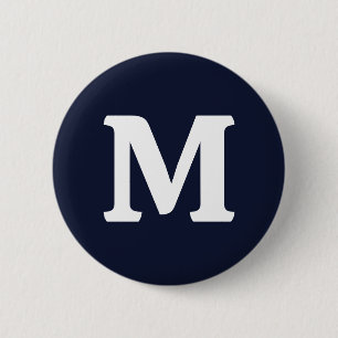 Midnight Navy Blue Solid Colour 6 Cm Round Badge