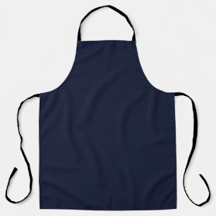 Midnight Navy Blue Solid Colour Apron