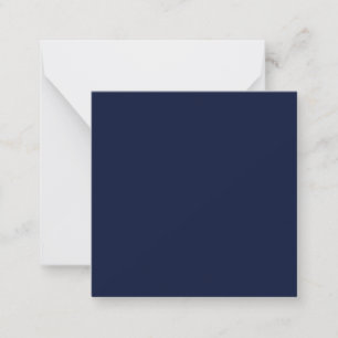 Midnight Navy Blue Solid Colour Card
