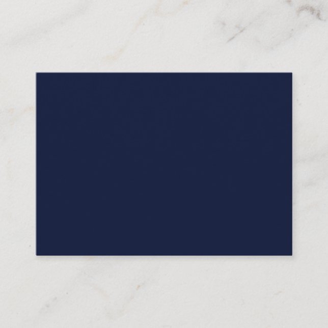 Midnight Navy Blue Solid Colour Enclosure Card (Front)