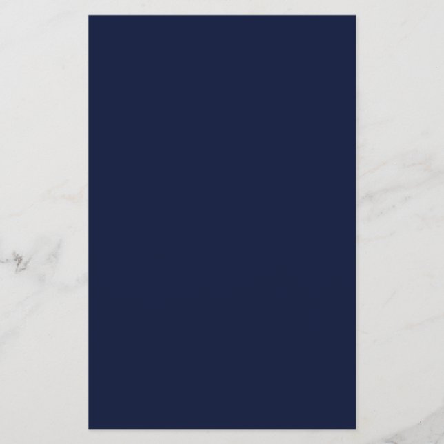Midnight Navy Blue Solid Colour Flyer (Front)