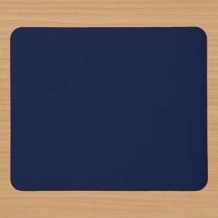 Midnight Navy Blue Solid Colour Mouse Mat