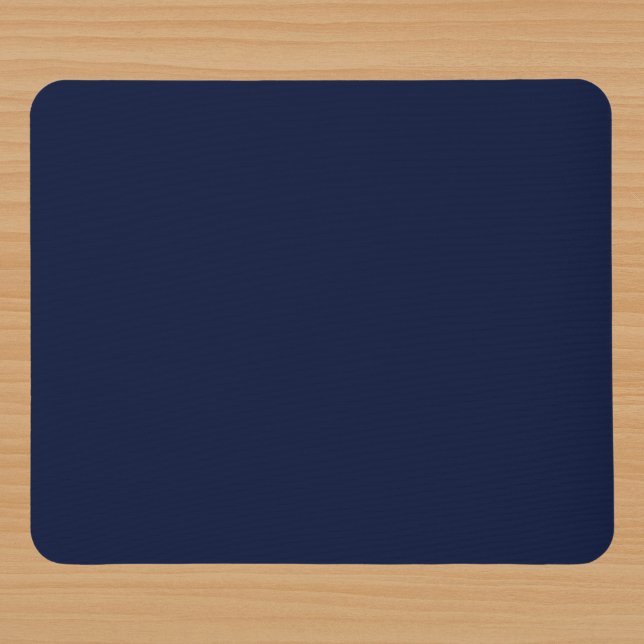 Midnight Navy Blue Solid Colour Mouse Mat (Creator Uploaded)