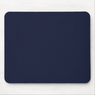 Midnight Navy Blue Solid Colour Mouse Mat