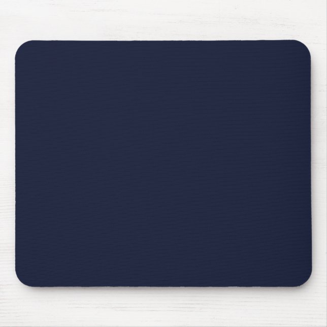 Midnight Navy Blue Solid Colour Mouse Mat (Front)