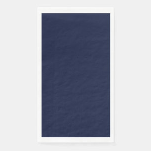 Midnight Navy Blue Solid Colour Napkin