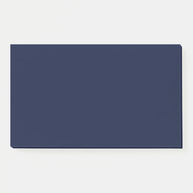 Midnight Navy Blue Solid Colour Post-it Notes (Front)