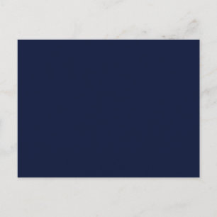 Midnight Navy Blue Solid Colour Postcard
