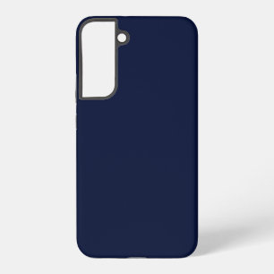 Midnight Navy Blue Solid Colour Samsung Galaxy Case