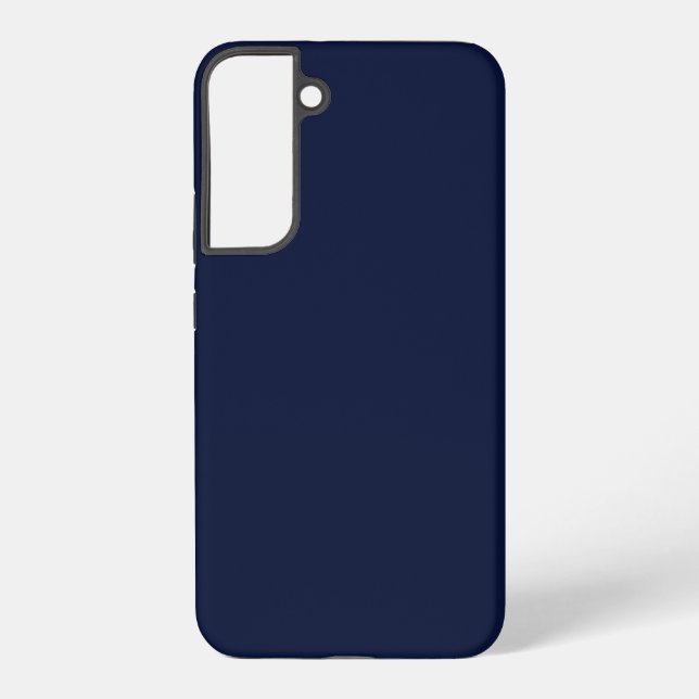 Midnight Navy Blue Solid Colour Samsung Galaxy S22+ Case (Back)