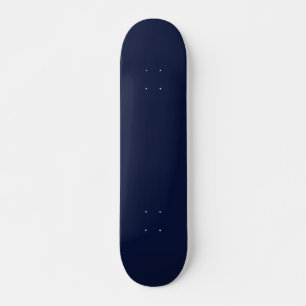 Midnight Navy Blue Solid Colour Skateboard