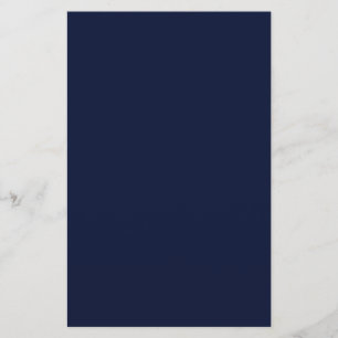 Midnight Navy Blue Solid Colour Stationery