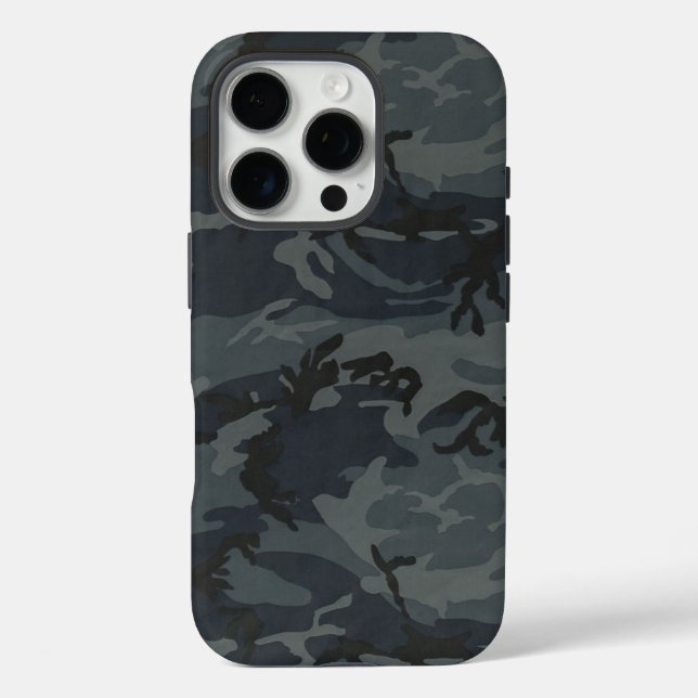 Midnight Navy Digital Camo Case-Mate iPhone Case (Back)