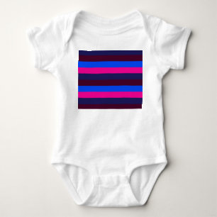 Midnight neon stripes baby bodysuit