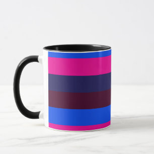 Midnight neon stripes mug