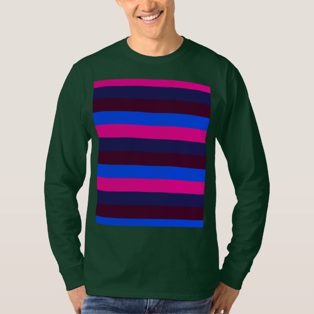 Midnight neon stripes T-Shirt (Front)