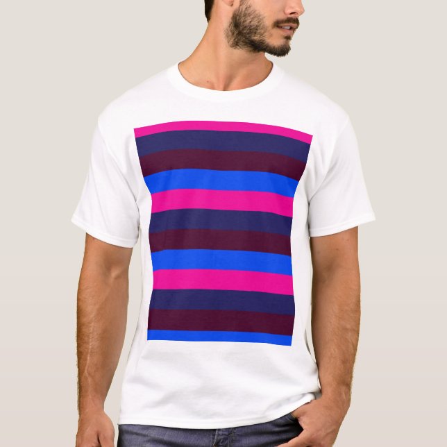 Midnight neon stripes T-Shirt (Front)