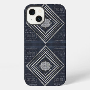 Midnight Nomad Diamond - Indigo Mudcloth Art iPhone 13 Case