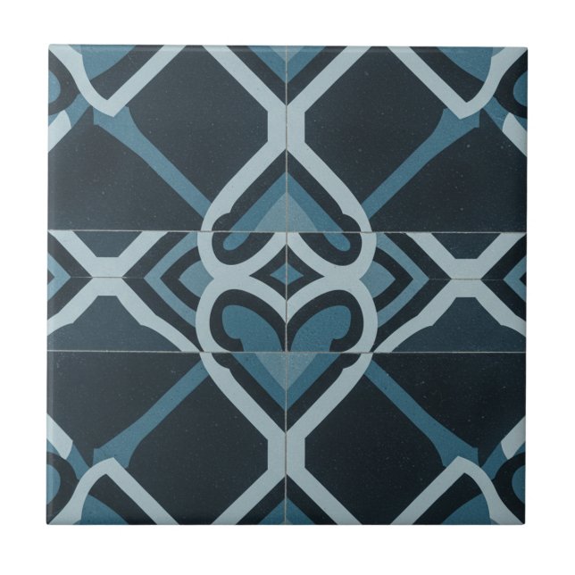 Midnight Ocean Colours Tile design (Front)