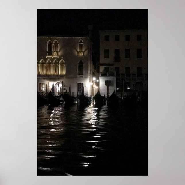 Midnight on The Grand Canal Poster (Front)