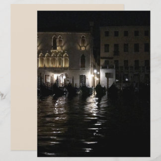 Midnight on The Grand Canal Scrapbook Paper