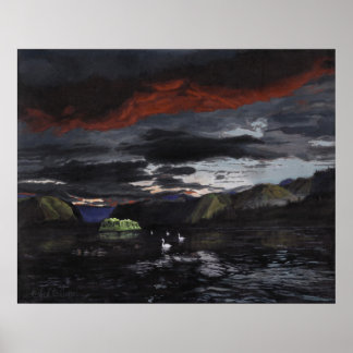 Midnight on the Yukon River: Print