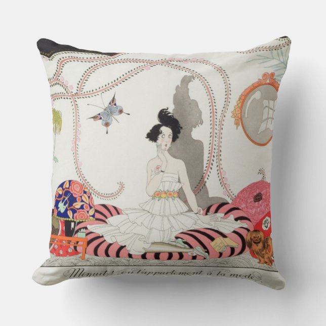 Midnight! or The Fashionable Apartment, 1920 (poch Cushion (Front)