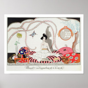 Midnight! or The Fashionable Apartment, 1920 (poch Poster