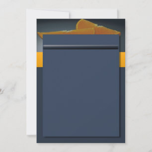 Midnight Orange Invitation