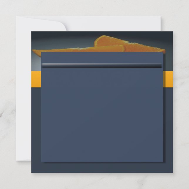 Midnight Orange Invitation (Front)