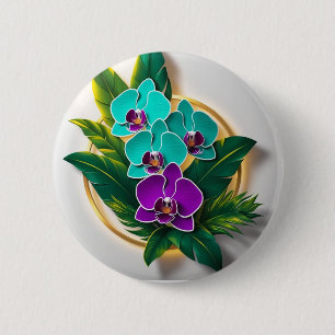 Midnight Orchid Button – Dark Beauty in Bloom Dare