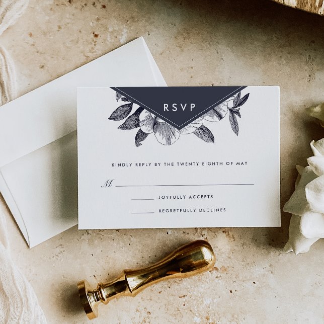 Midnight Orchid RSVP Card (Creator Uploaded)