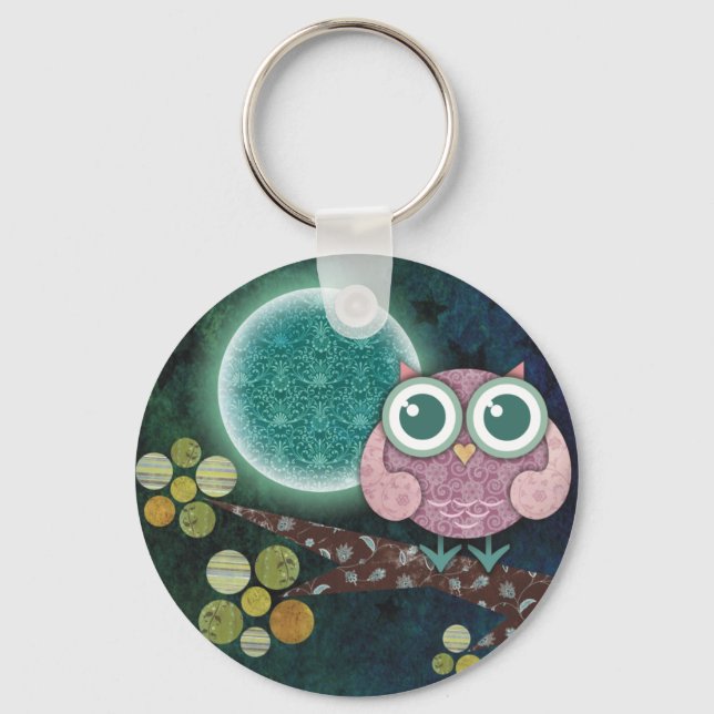 Midnight Owl Key Ring (Front)
