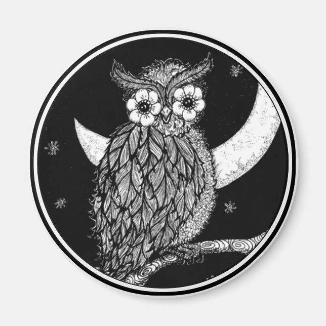Midnight Owl Magnet (Front)