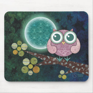 Midnight Owl Mouse Mat