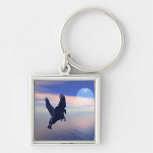 Midnight Pegasus Key Ring