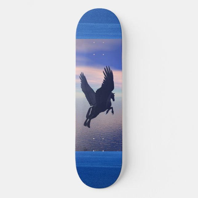 Midnight Pegasus Skateboard (Front)