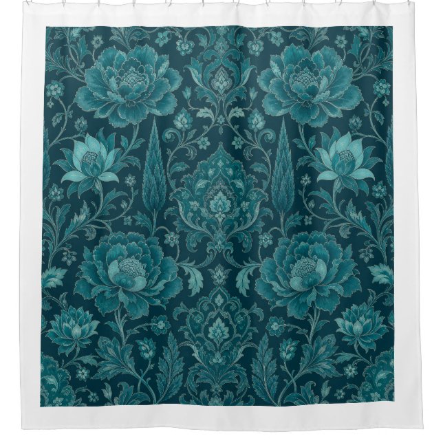 Midnight Persian Garden  Shower Curtain (Front)