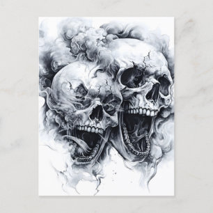 Midnight Phantom Skull Announcement Postcard