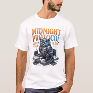 Midnight Protocol Vision Never Sleeps Cybernetic O T-Shirt
