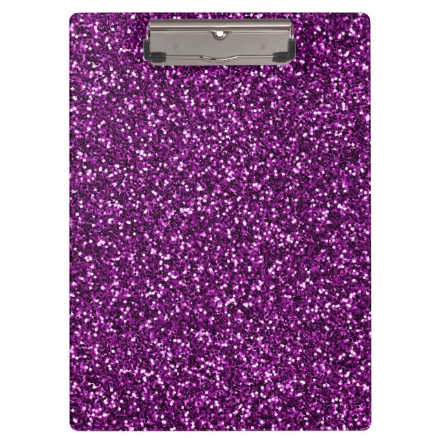 Midnight Purple Glitter Clipboard (Front)
