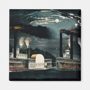 Midnight Race on the Mississippi Magnet