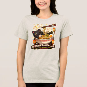 Midnight Ramen Club Powered by Noodles and Chaos C Tri-Blend Shirt