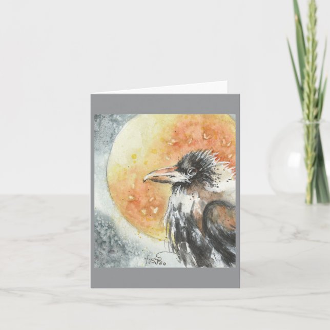 Midnight Raven by Sherry Card (Front)