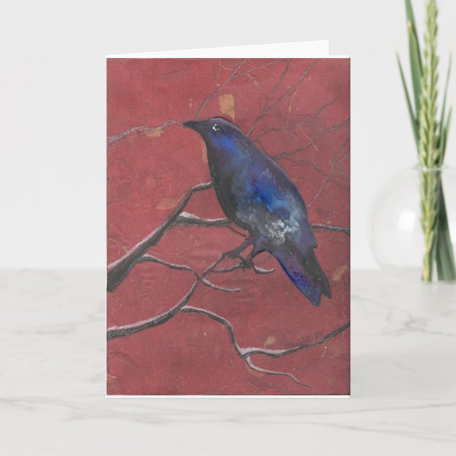 Midnight Raven Holiday Card (Front)