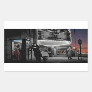 Midnight Rectangular Sticker