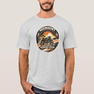 Midnight Riders Club – Vintage Motorcycle Retro Ra T-Shirt
