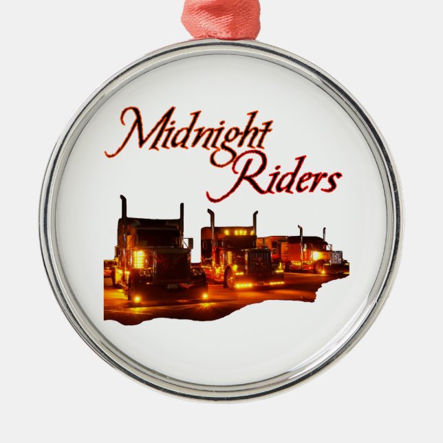 Midnight Riders Metal Tree Decoration (Front)